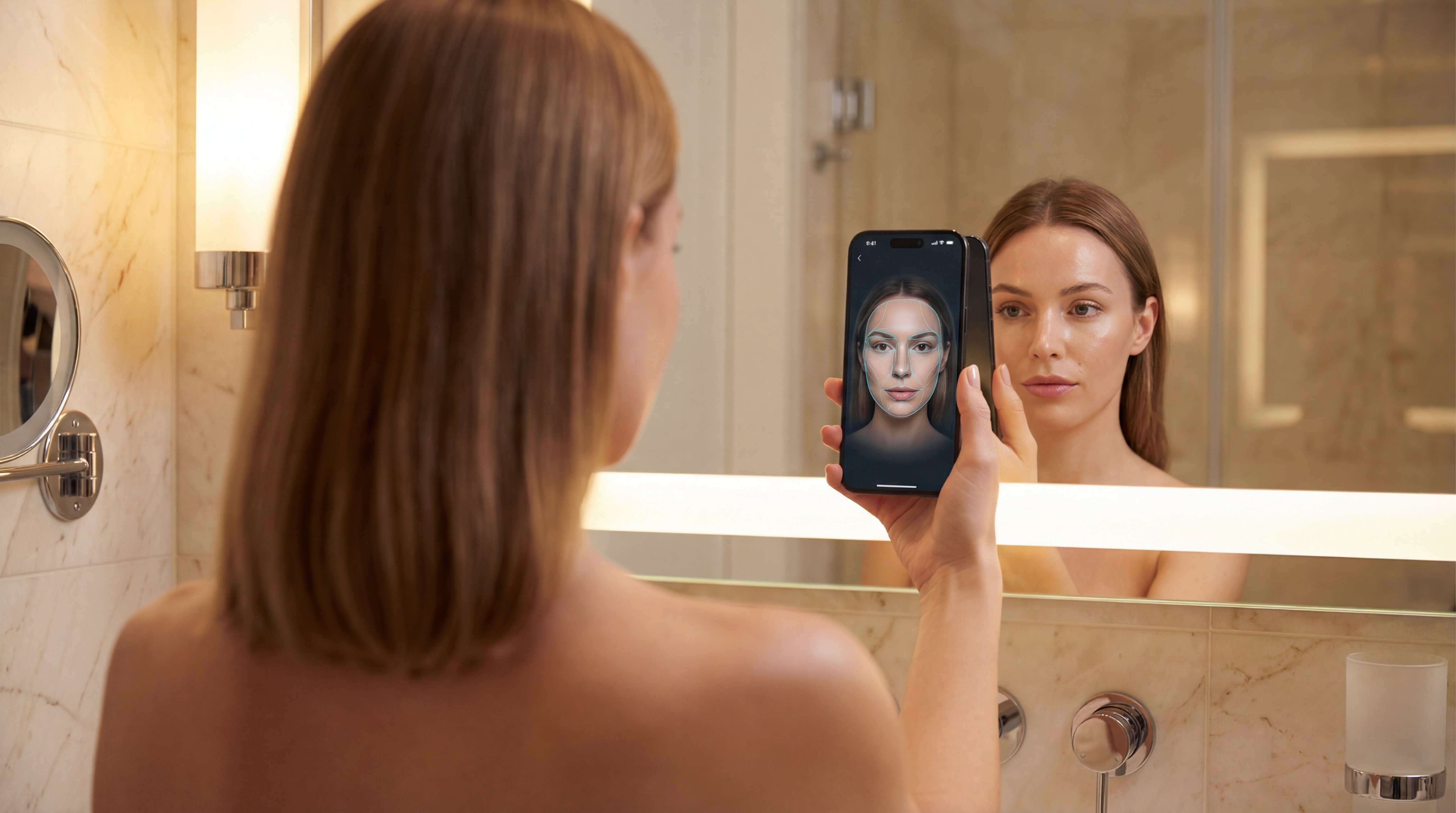 AI skin scan analysis through phone camera